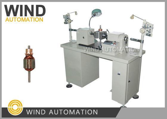 Cina Mesin Semi Otomatis Coil Winding Flyer Winder Untuk Hook Commutator Armature Rotor Coil Winding pemasok
