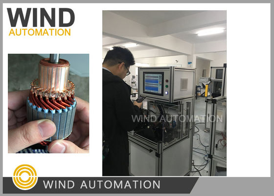 Cina Bagaimana menilai armature starter dengan pengujian peralatan komutator OD di bawah 60mm Starte WIND-ATS-02 pemasok