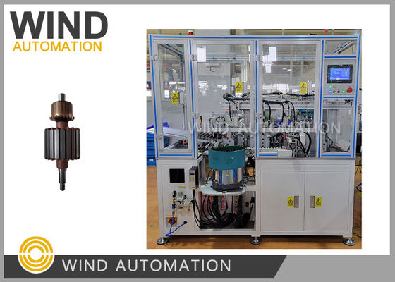 Cina Armature assembly line untuk shaft end plate dan commutator oleh servo press machine in one machine pemasok