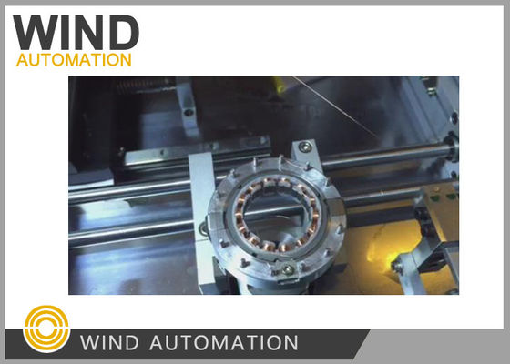 Cina 1000rpm Stator Winding Machine Untuk Mobil Energi Baru Kecil 14 Kutub Segmen Stator pemasok