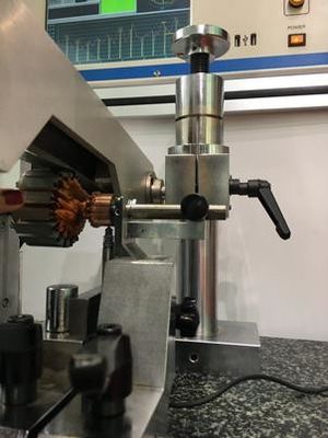 Peralatan pengujian kebulatan armature penguji motor listrik untuk motor DC disikat pemasok