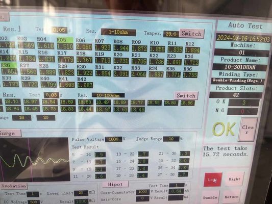 WIND-ATS-300 AC DC Motor Winding Machine Panel Pengujian Armature Stasiun Ganda pemasok