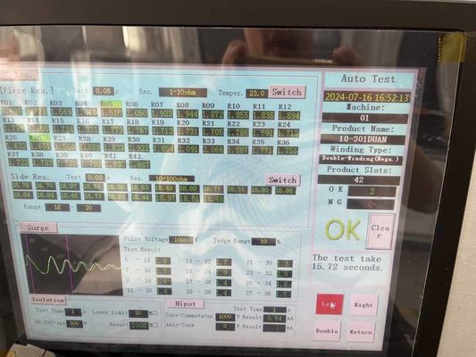 WIND-ATS-300 AC DC Motor Winding Machine Panel Pengujian Armature Stasiun Ganda pemasok