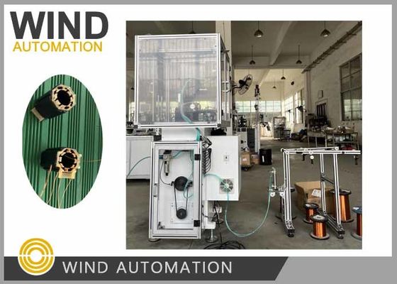 Delapan tiang BLDC stepper motor stator mesin penggulung dengan dua jarum pemasok