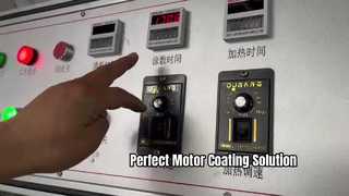 Lihat Demo Mesin Pelapis Serbuk Elektrostatis Model Motor Stator Rotor Armature Demo