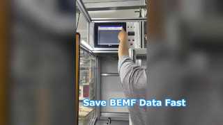 Bagaimana cara menyimpan data pengujian BEMF Station